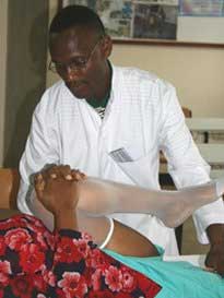 ROM testing of knee joint