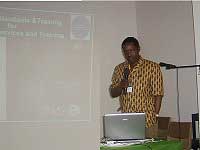 H. G. Shangali, Principal tatcot is presenting a paper about P&O standards for wheelchair service and training