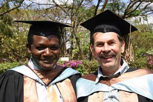 Mr. Mayalla, director of Orthopaedic Workshop and Mr. Raab CIM Clinical Consultant